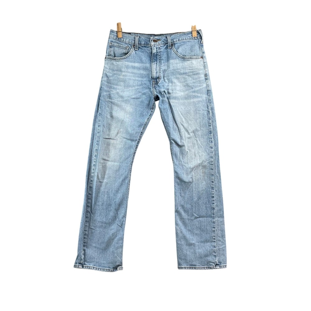 Levi Strauss Bootcut Jeans Mens 31x28 Light Wash Blue Denim Casual Academia Work